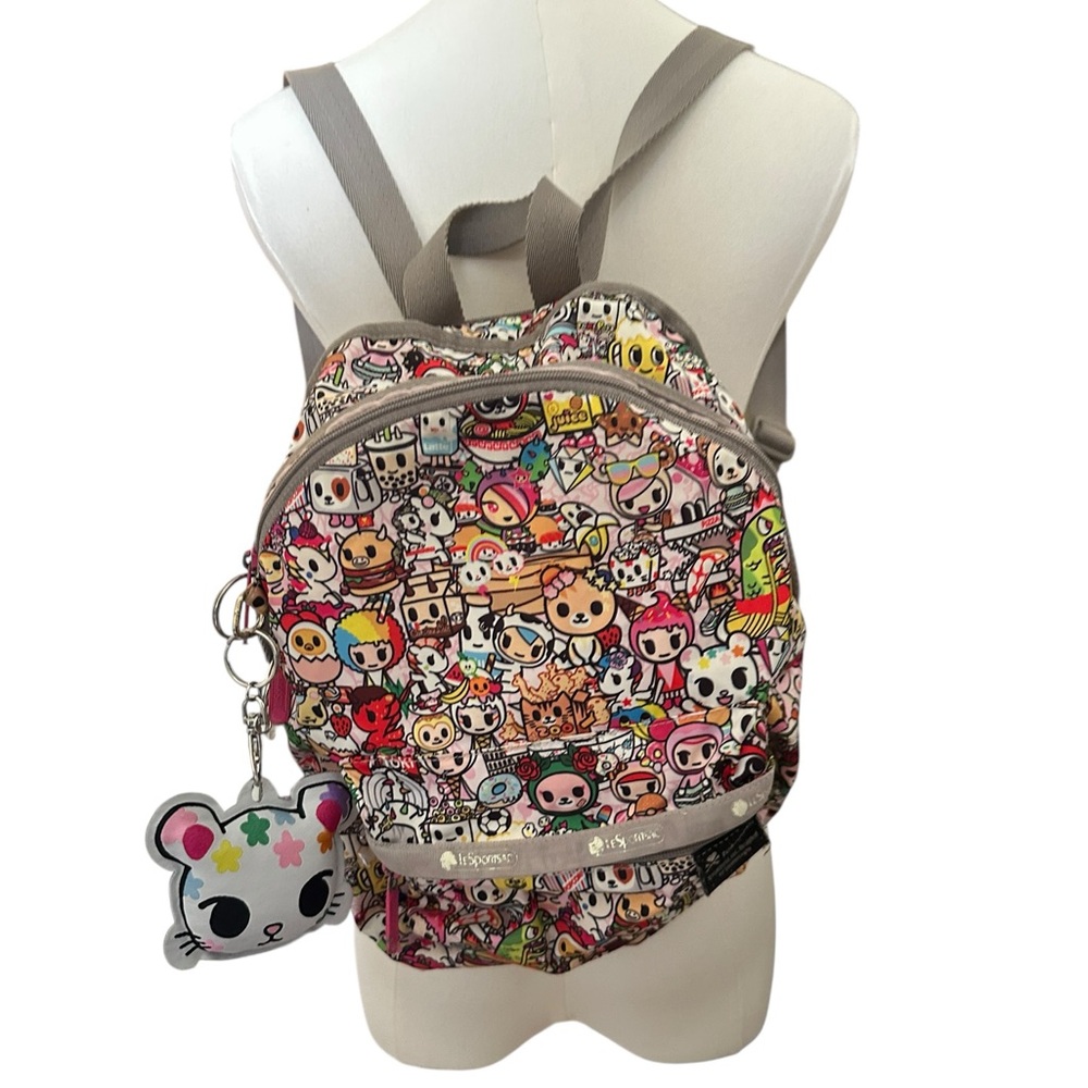 Tokidoki x Ju-Ju-Be Mini Backpack Kawaii Print + Keychain Charm - Picture 5 of 5